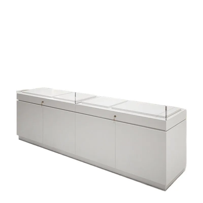 Product Glass Counter Watch Jade Cabinet Accessor Customized Jewelry Display Cabinet Silver Jewelry Cabinet Cultural Relics