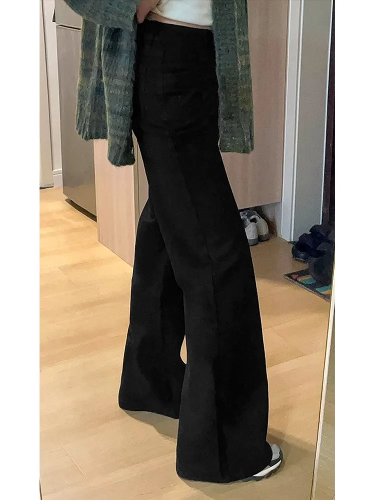 

Bla High Waist A-Line Jeans Women's Loose Wide Leg Pants for Pear aped Body Slimming Spring New Sle Casual Denim Jeans