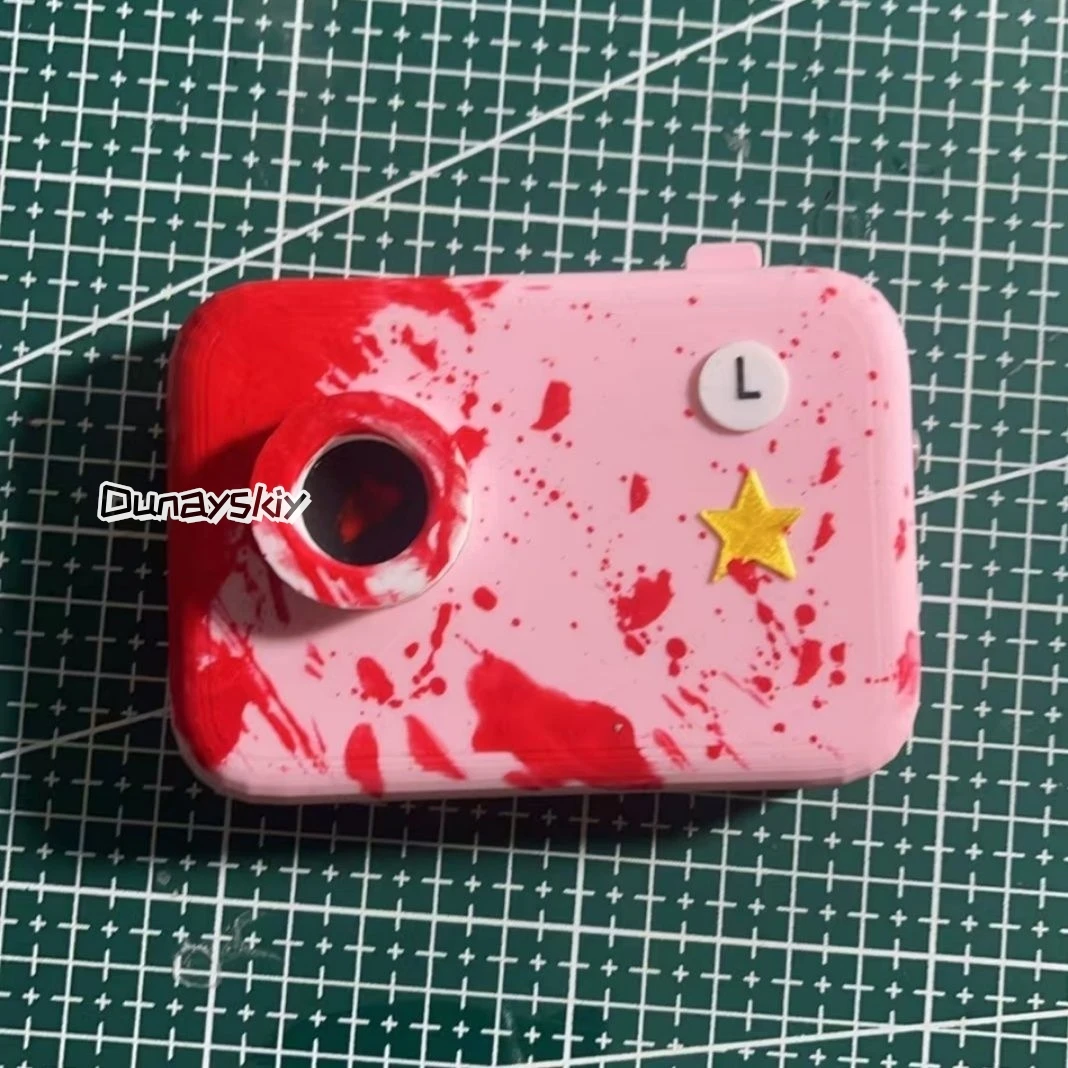 Anime Takopi’s Original Sin Takopy No Genzai Cosplay Happy Blood Stains Camera Prop Pink Accessories Halloween Accessories