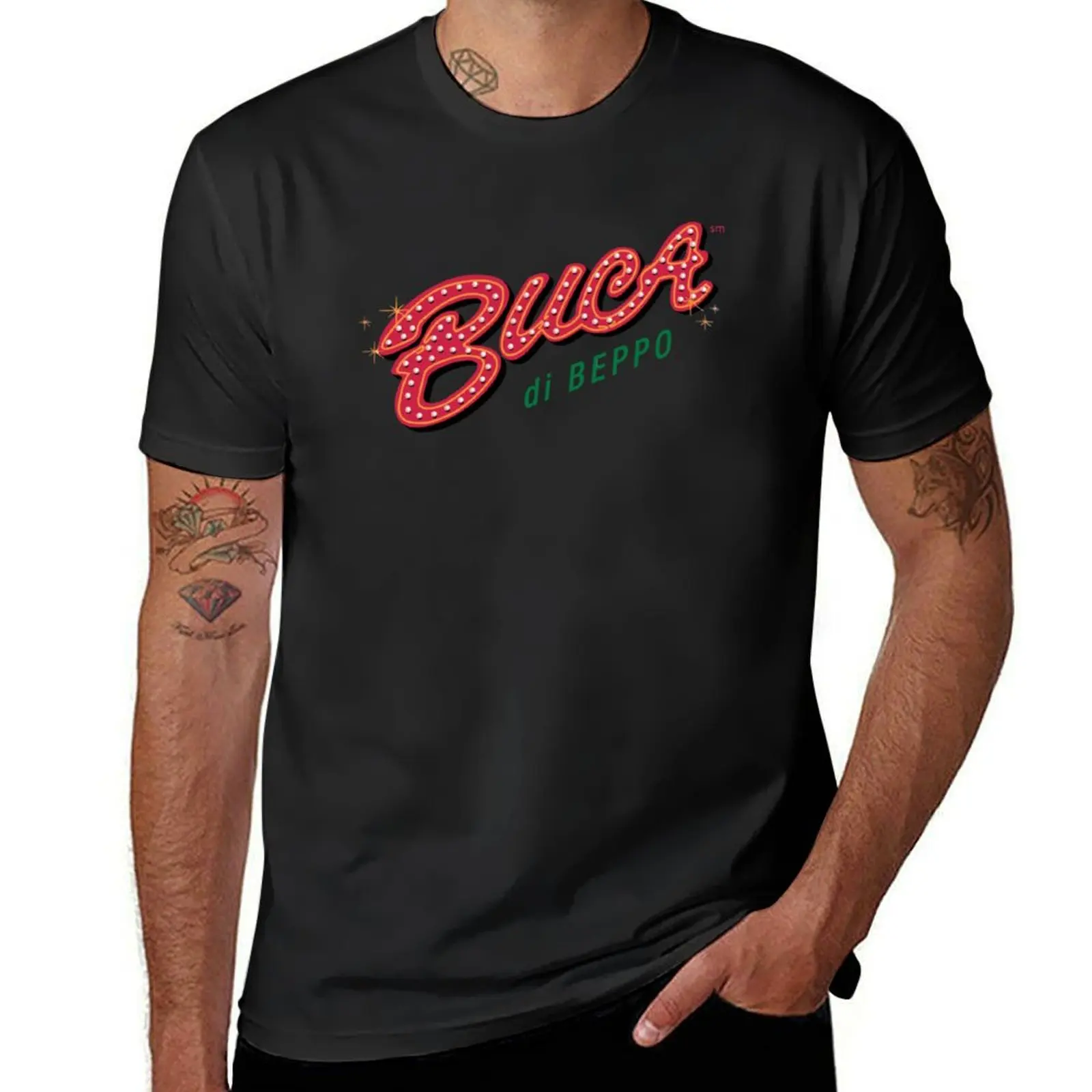 Buca di Beppo Classic T-Shirt korean fashion blanks big and tall t shirts for men