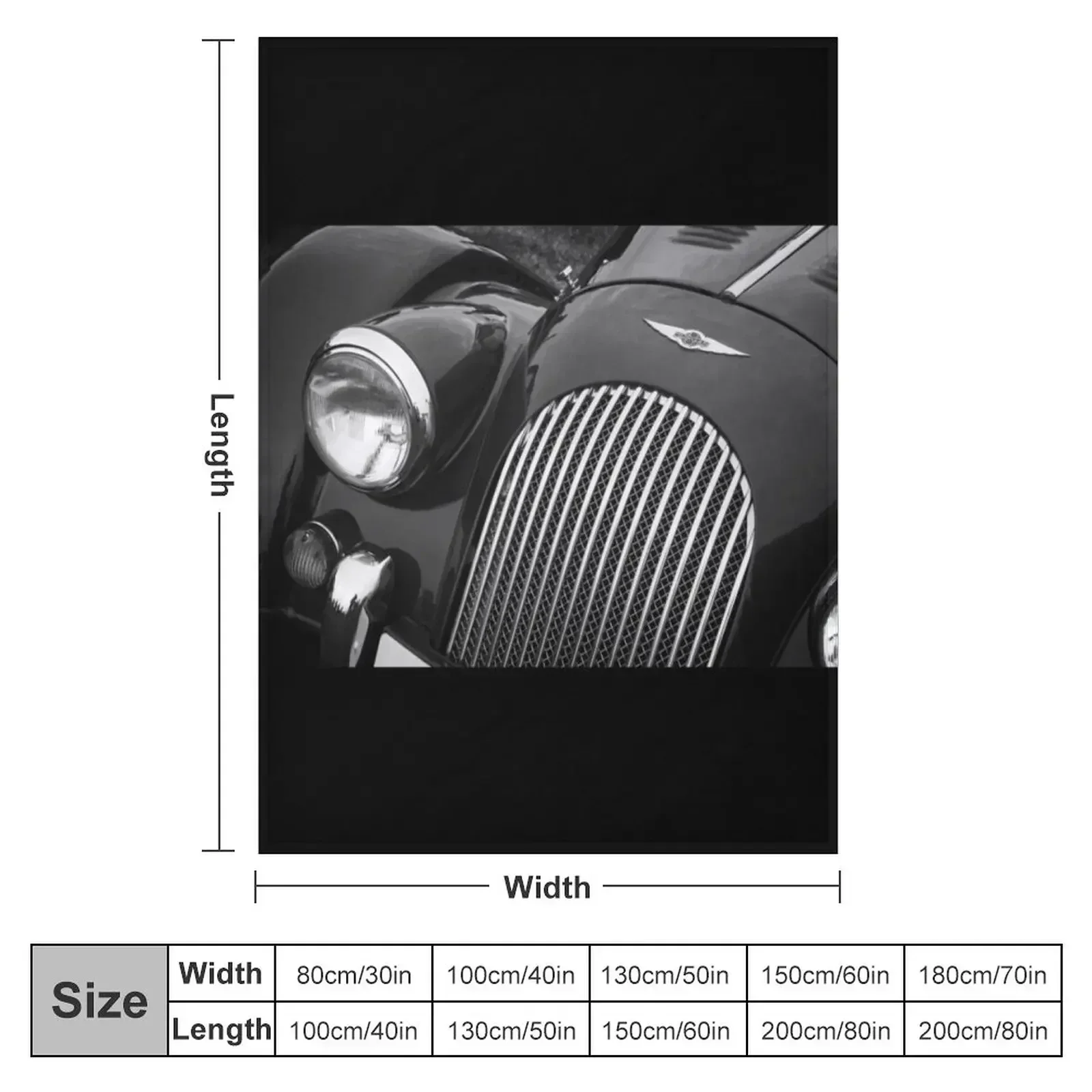 Morgan Sports Car Front Detail Throw Blanket Luxury Thermal Picnic Furry Bed Sofa Quilt Blankets