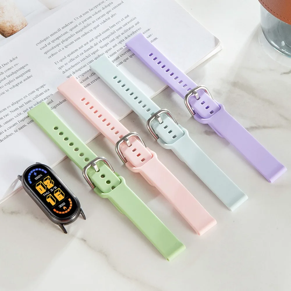 Nouveau Bracelet de remplacement en Silicone pour montre, accessoires intelligents, pour Mi Band 8