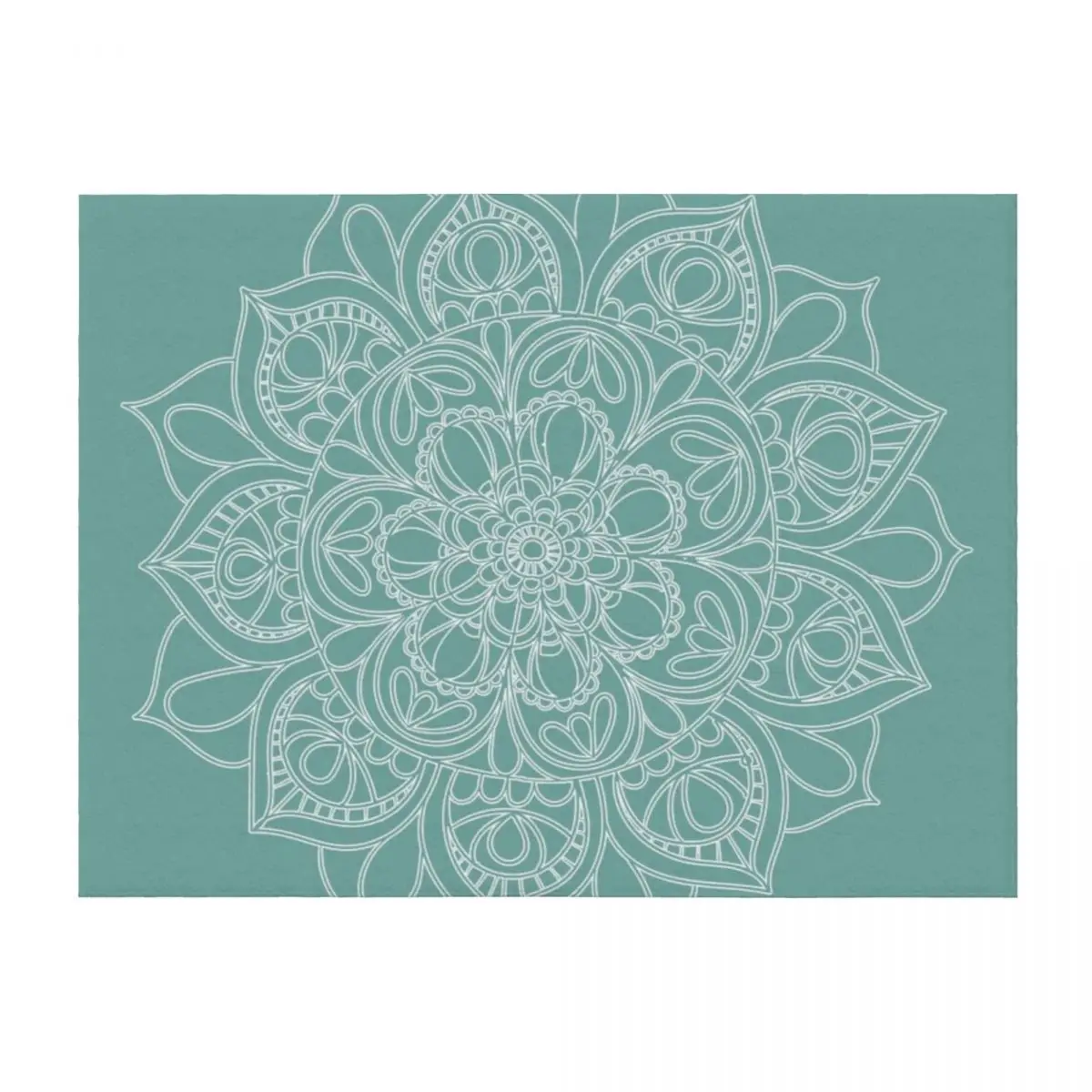 

Teal Mandala Throw Blanket Comforter Blankets Sofas Of Decoration Loose Thermals For Travel Blankets