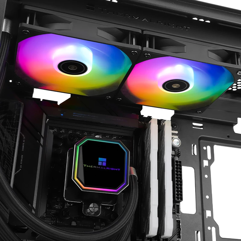 Радиатор водяного охлаждения Thermalright Frozen Prism 240 Black ARGB 5 В, вентилятор процессора для LGA1200 1700 115x AM4 AM5