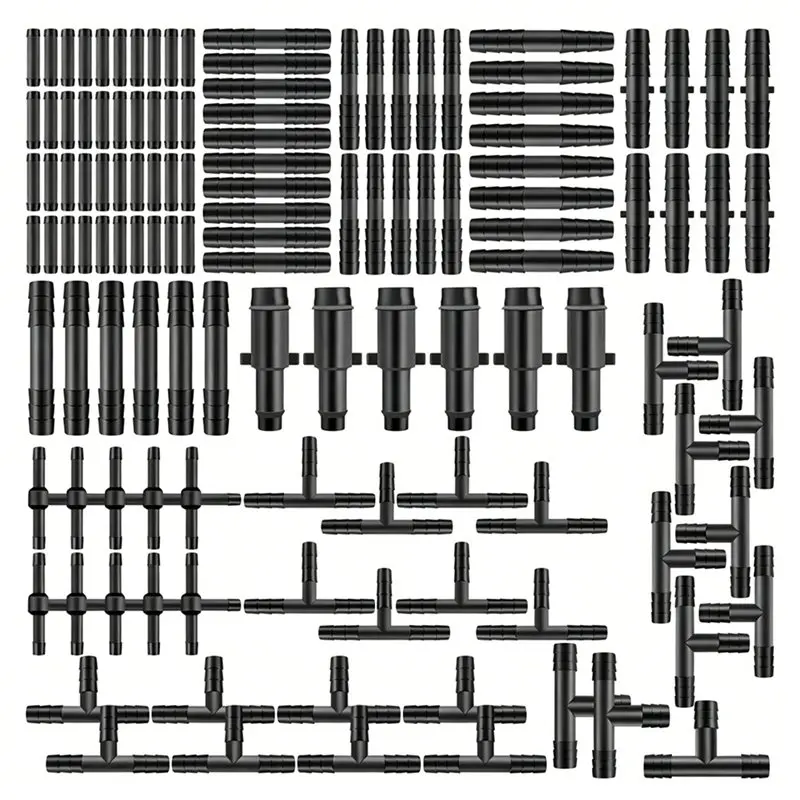128CS Vacuum Line Connectors Kit Tightly Connecting Vacuum Lines Vacuum Hose Connector Assortment