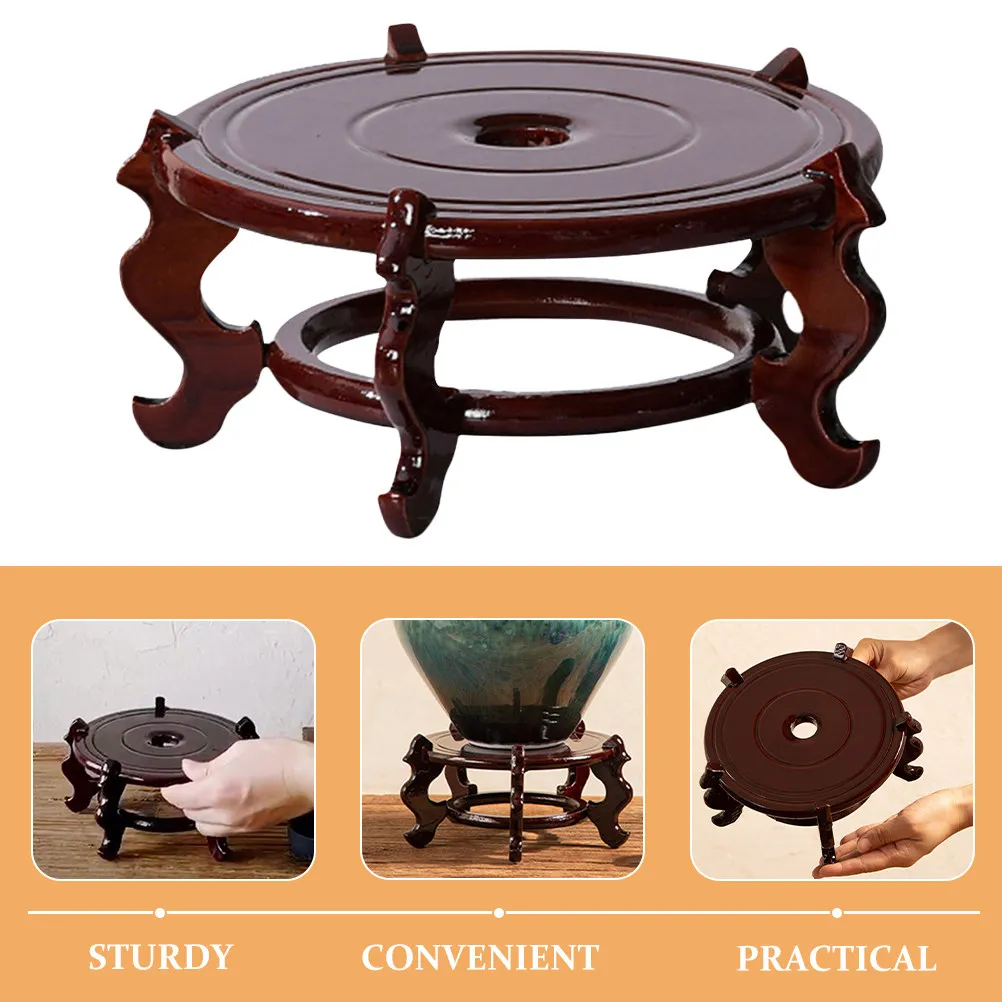 Natural Wood Plant Stand Holder Indoor Plant Pot Stand Display Bonsai Pedestal Flowerpot Tabletop Floor Use Rustic