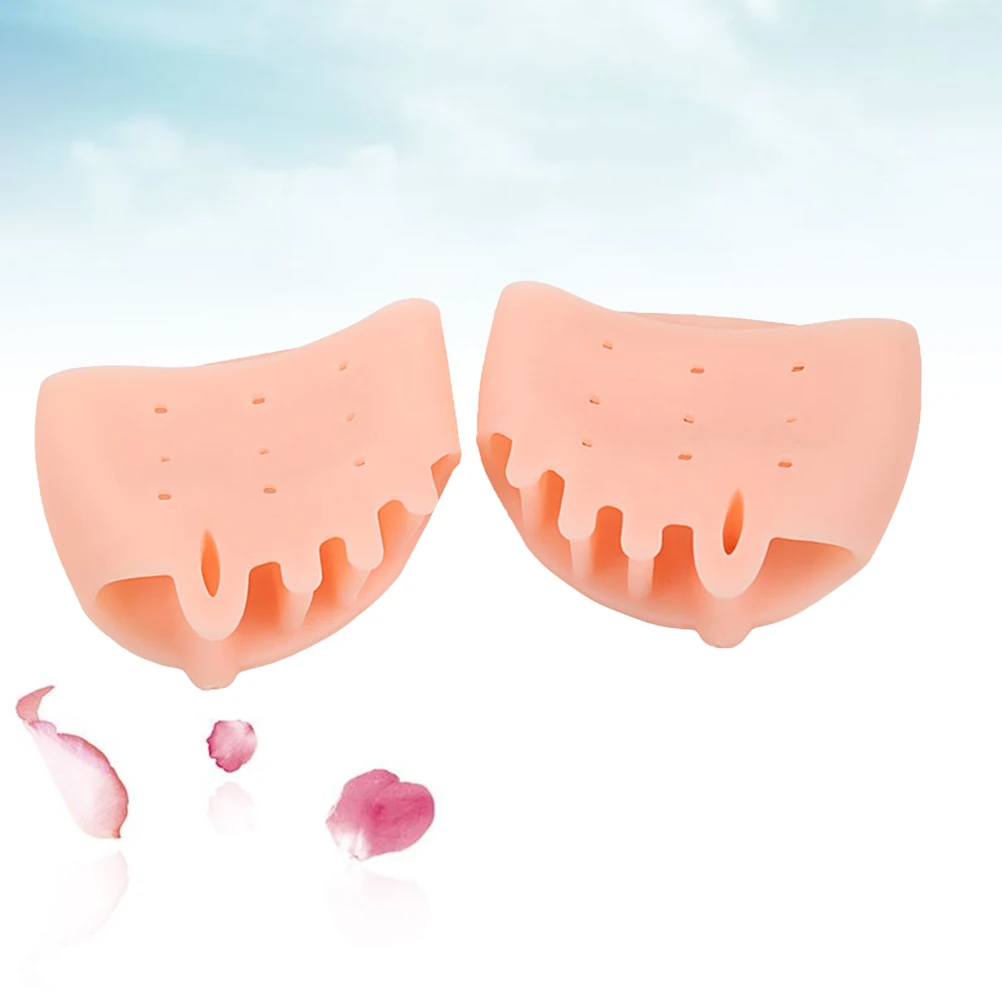 

1Pair Toe Separator Bunion Corrector Pink Medical Gel Hallux Valgus Relief Hammer Toe Corrector Soft Flexible Reusable