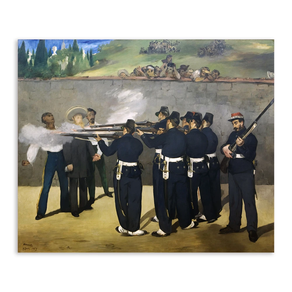 كلود موريس مانيت تنفيذ لوحة قماش ماكسيميليان ديكور جداري فني ، ملصق مطبوع Claude III