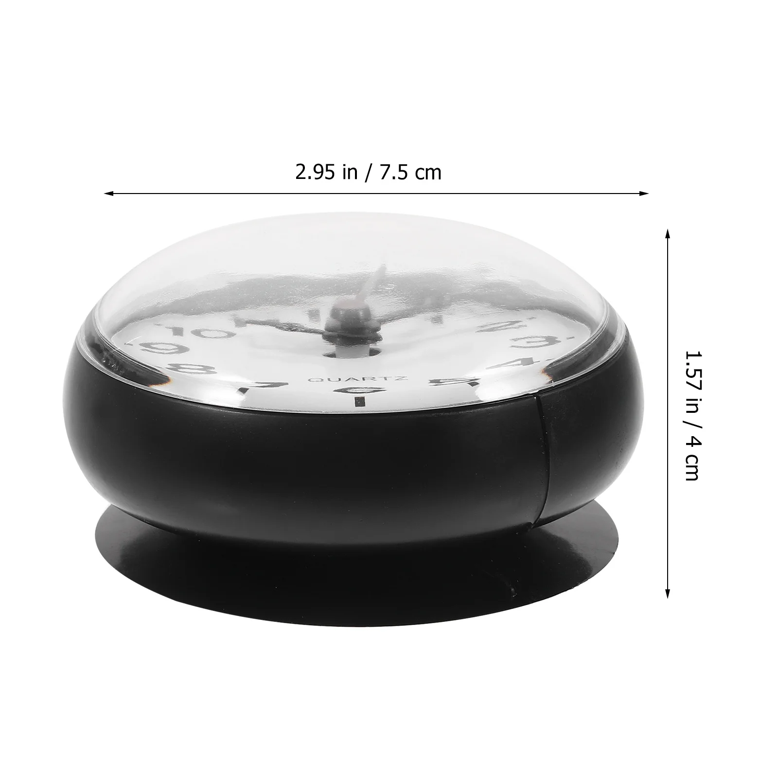 

Waterproof Bathroom Shower Clock Suction Cup Operated Wall Mounted Small Lightweight Modern Timepiece For Living