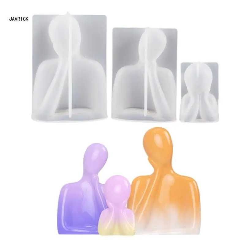 Moulds Figurine Molds Support Cheek Human Shaped Silicone Crafts Mould D0LC