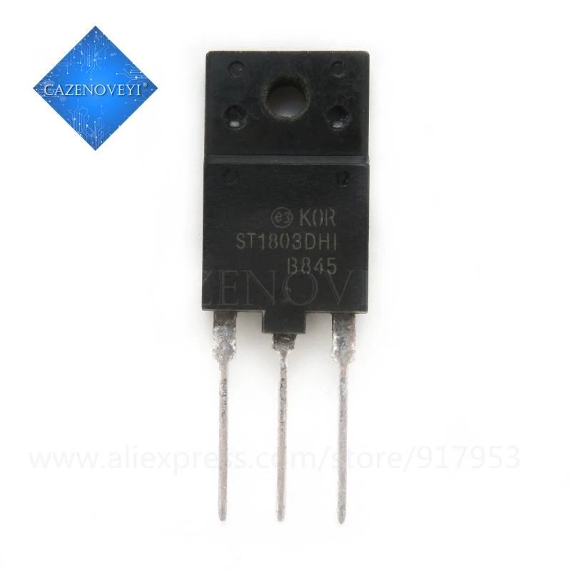 5pcs/lot ST1803DHI ST1803 TO-3PF 1500V 10A In Stock