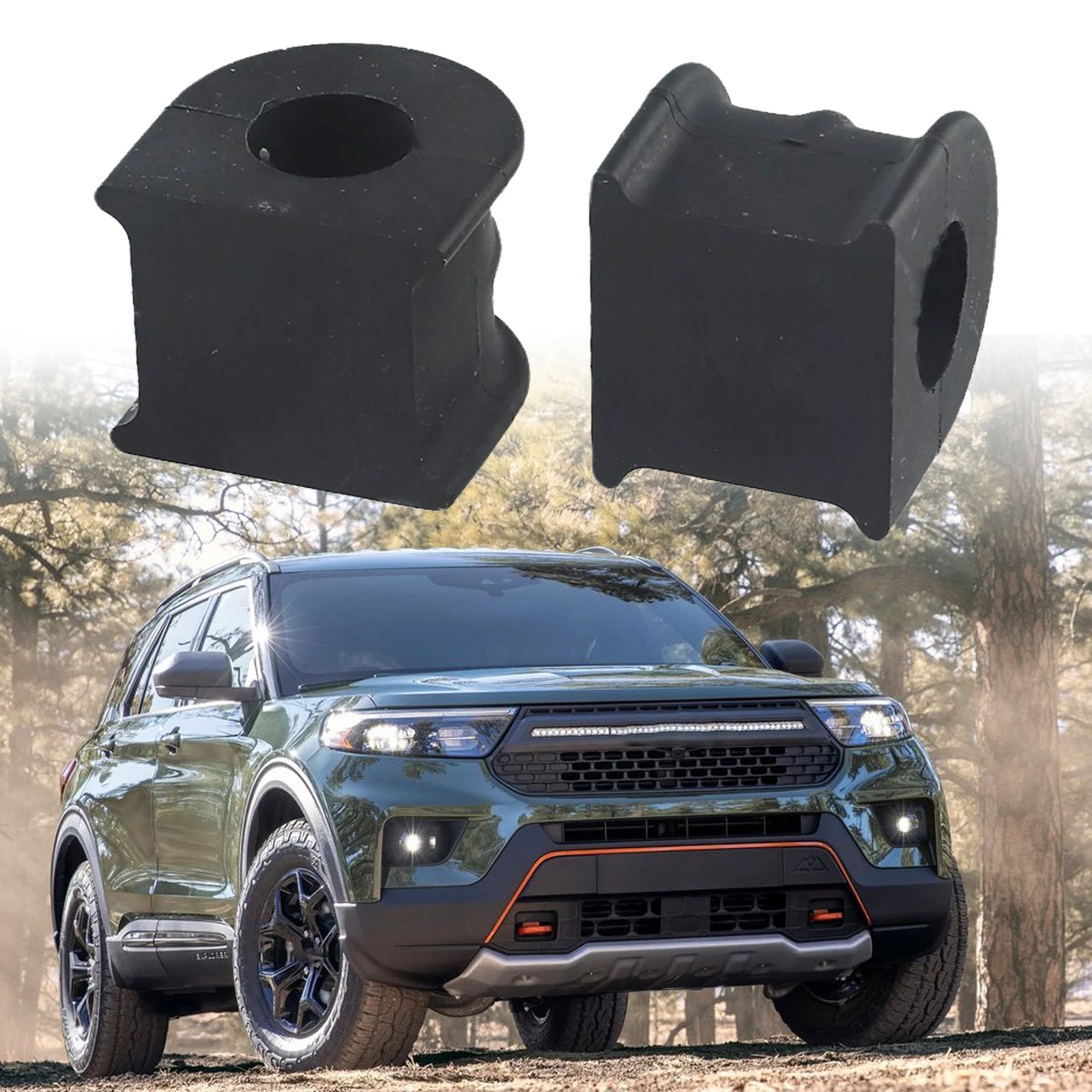 Rubber Rear Suspension Sway Bar Stabilizer Shaft Bushing for Ford Easy Installation Compatible with Multiple Models