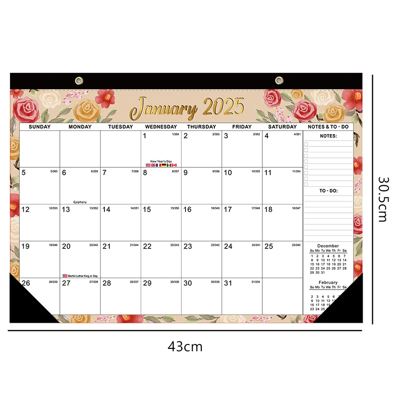 Calendrier mural de motivation, calendrier mural de motivation, accessoires de bureau, 2025, 365 jours, 03