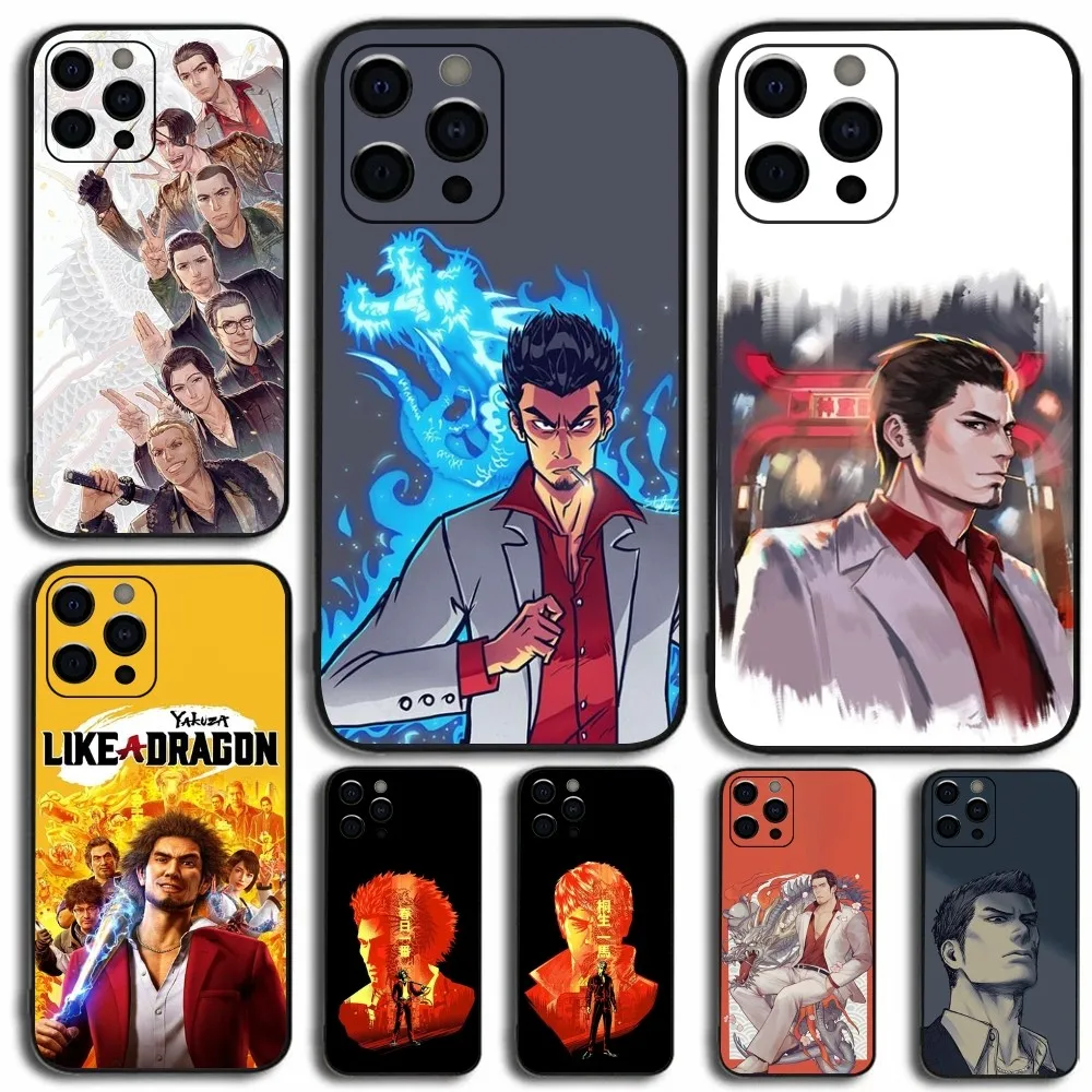 

Y-Yakuza 0 Game Phone Case For Apple iPhone 15,14,13,12,11,Pro,X,XS,Max,XR,Plus,Mini Soft Black Cover