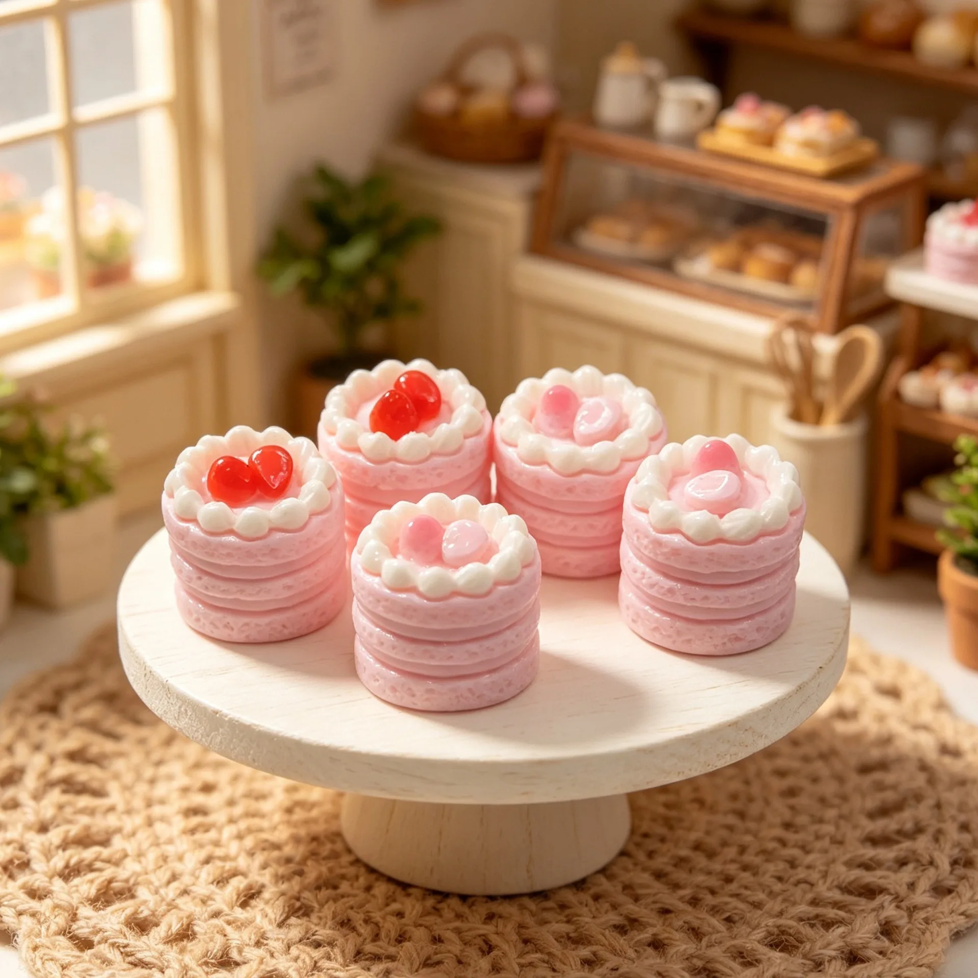 10 Stück Mini-Cupcake-Simulationsbackwaren, Miniatur-Dekoartikel für Puppenhäuser – Detail 1