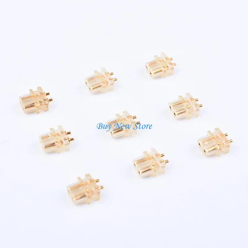 

20CE Solid Clear 0.78mm 2pin Socket Headphone Connector For Portable Electronics