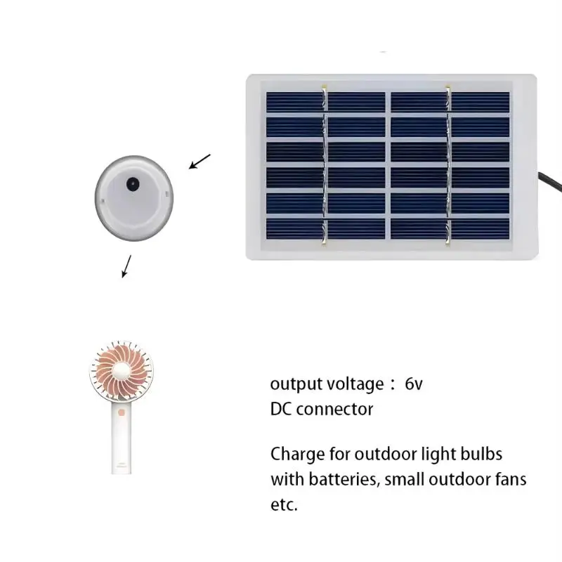 New New Portable Solar Panel Charger High Efficiency Output Long USB Cable For Camping Hiking Emergency Use
