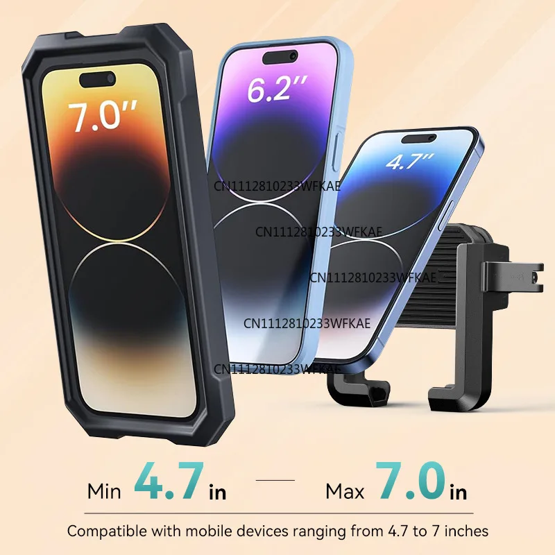 The new durable electric vehicle mobile phone holder absorbs shock and does not block the camera.