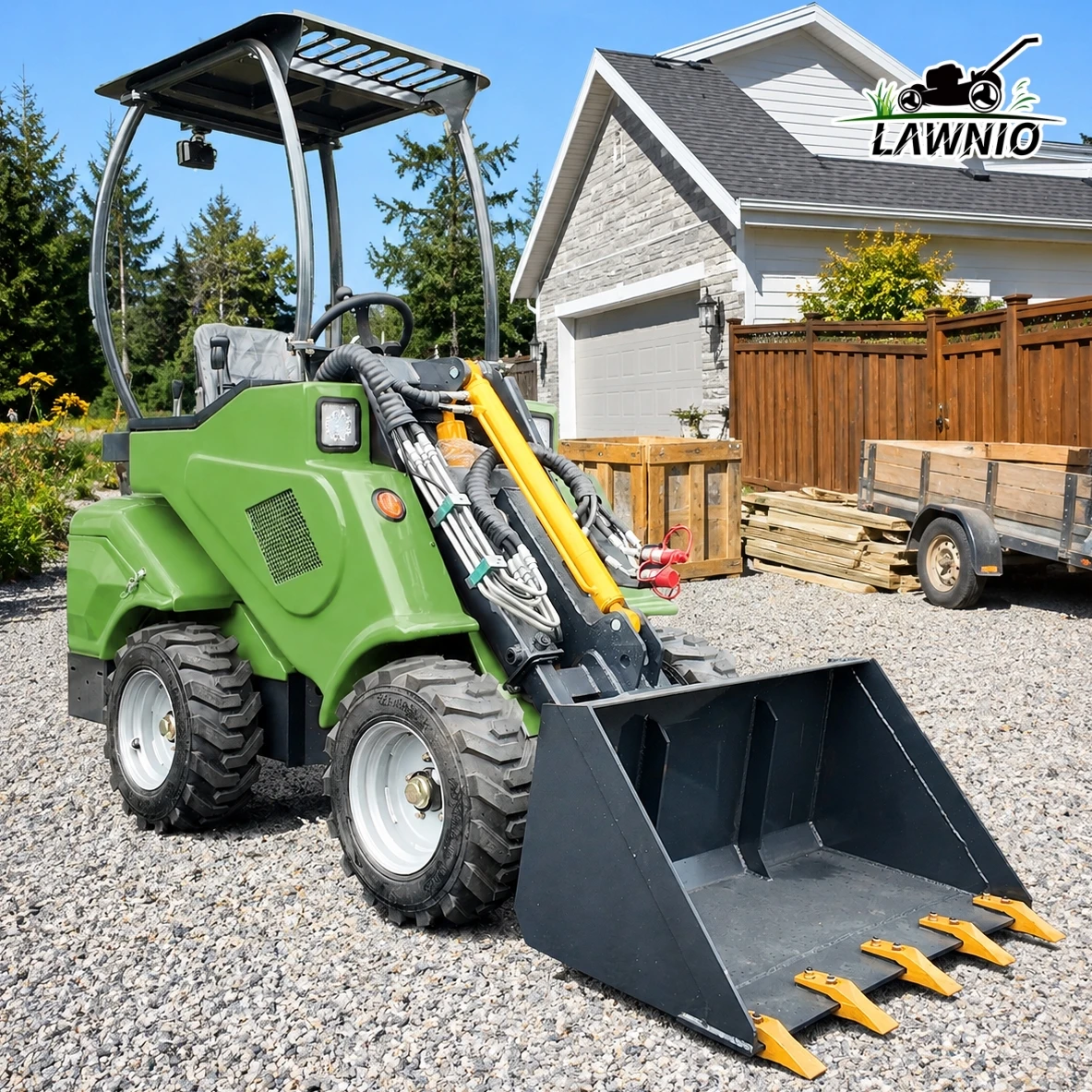 Multiple Attachment Options Telescopic Arm Loader  Hydraulic Steering Compact Design for Landscaping Telescopic Loader