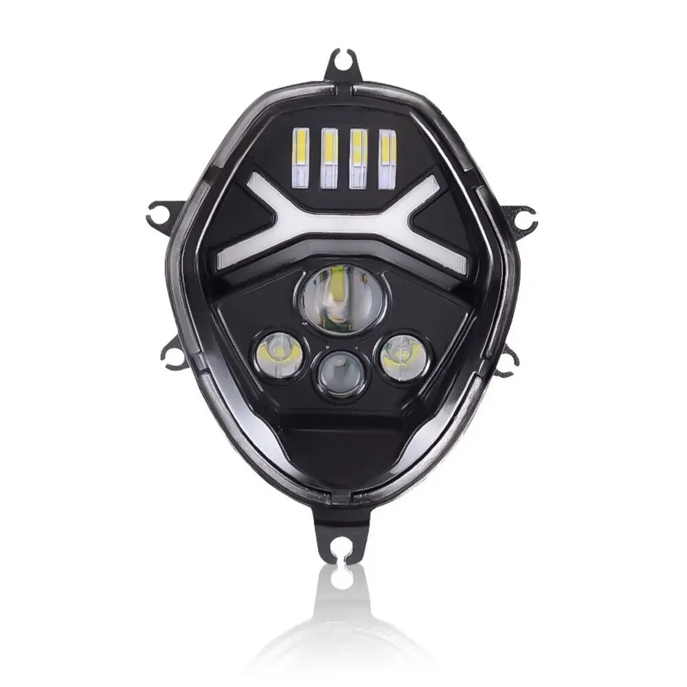 E9 E-mark Motorcycle LED Headlight Assembly For Suzuki V-STROM 650 / 1000 DL1000 DL650 Headlamp High Low Beam DRL With Halo