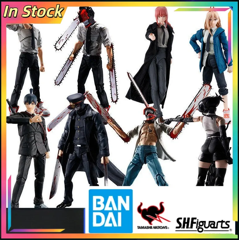

【 in Stock 】 Bandai SHF Chainsaw, Human Electric Sub, Pawa, Maki, Hayakawa, Akira, Male Chainsaw, Movable Doll, Figurine Model