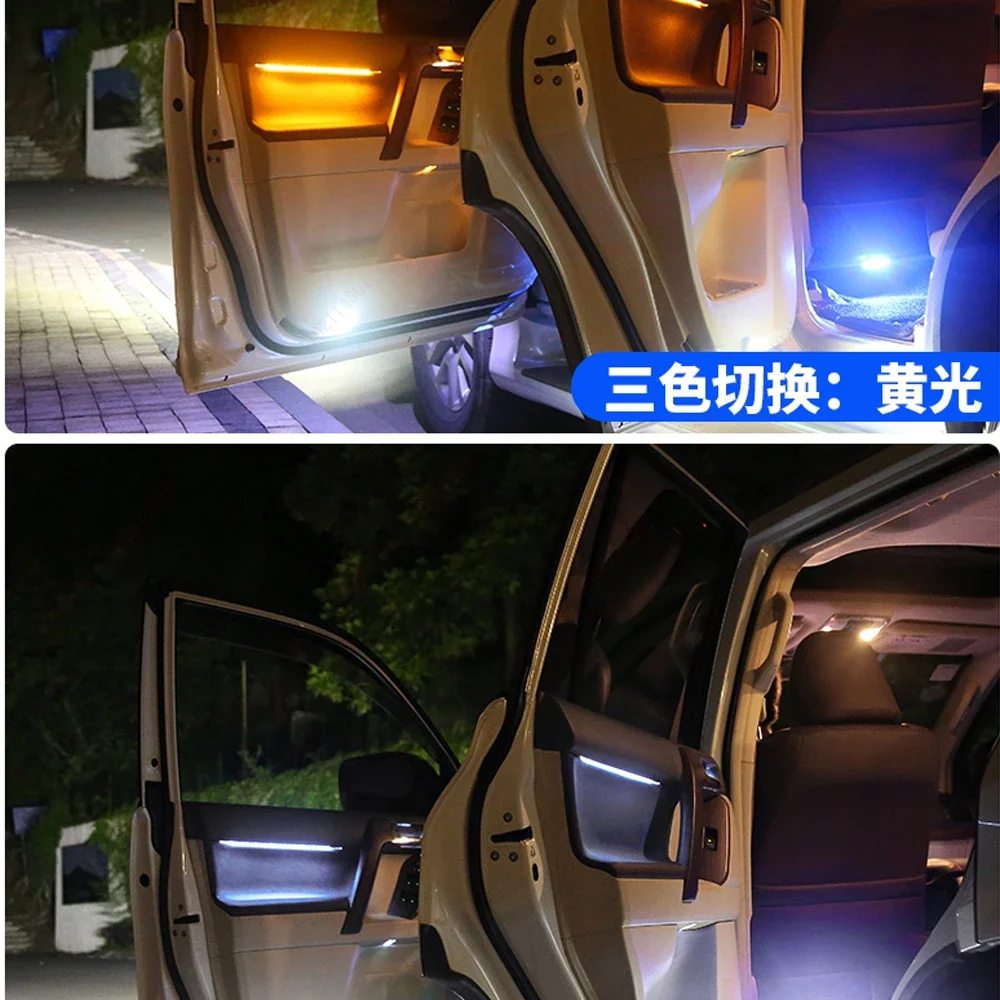For Prado Interior 3 /64 Colors Atmosphere Light Lamp For Toyota Land Cruiser Prado 2010-2021 door lights footlamp Accessories