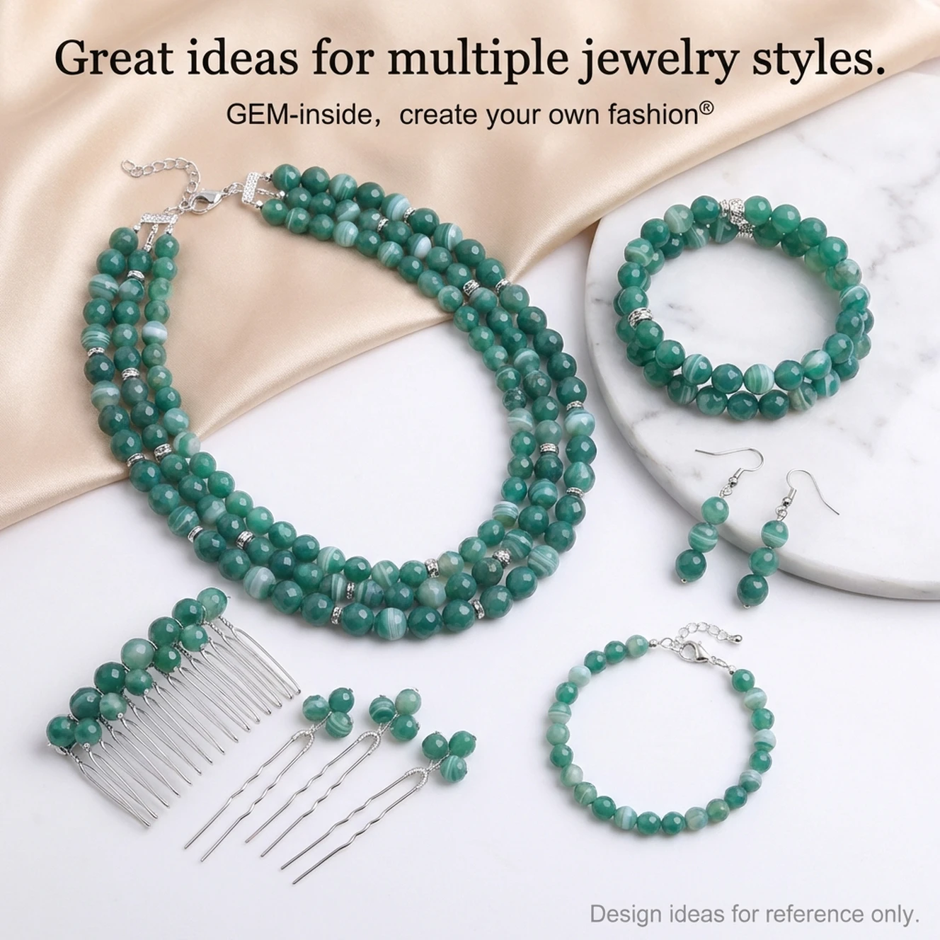 Round Faceted Banded Green Onyx Agates Beads For Jewelry Making Strand 15 Inch DIY Bracelet Necklace 8/10/12mm