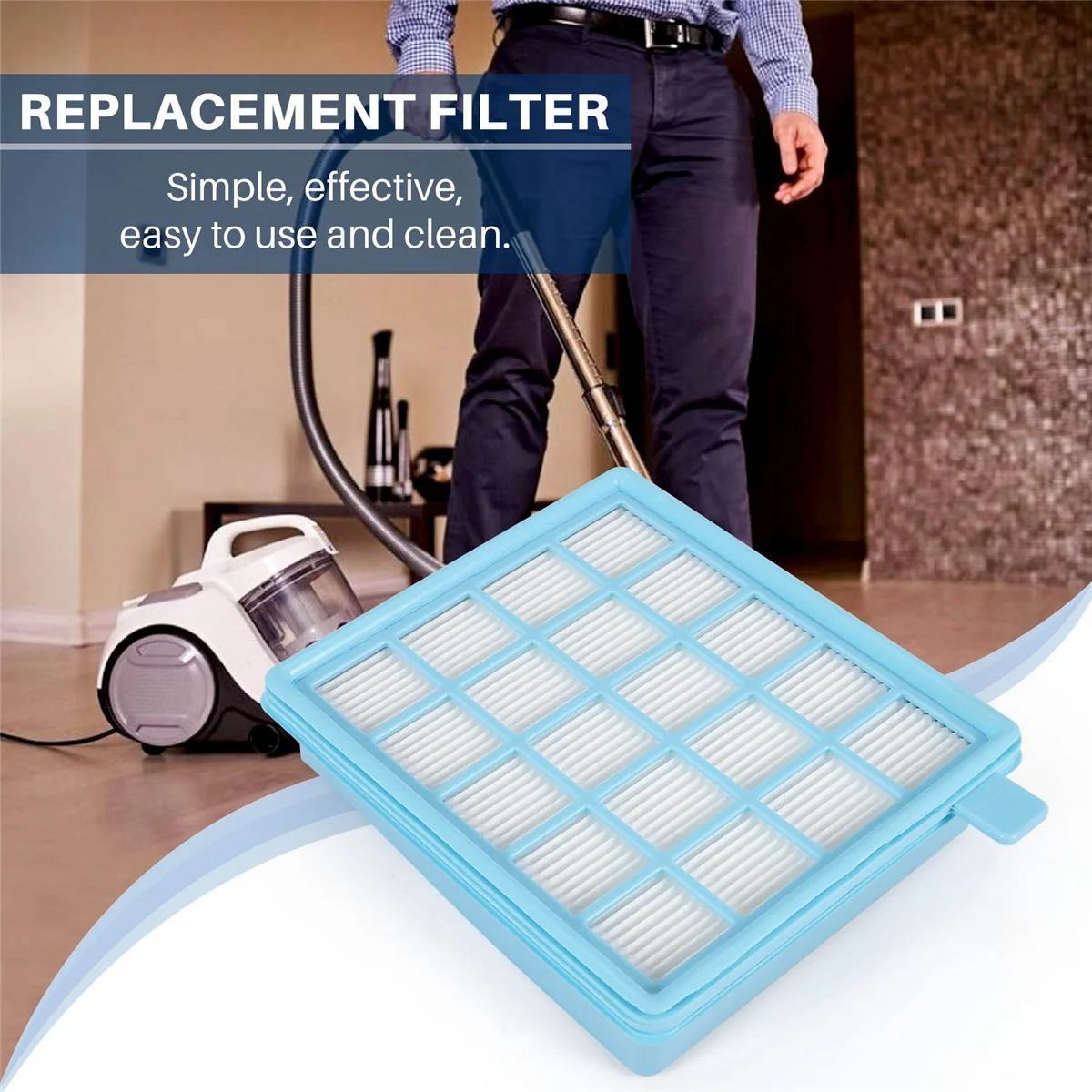 4 teile/los filter Mesh Hepa Filter Büffel-Mistral für Philips Staubsauger fc8515 fc8516 fc8517 fc8518fc8470 fc8471