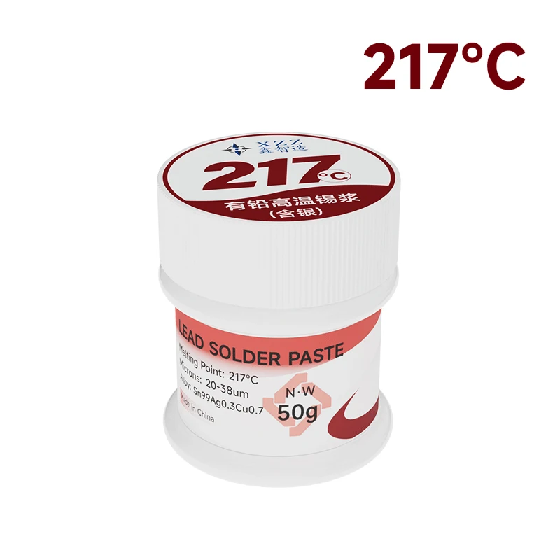 XZZ XINZHIZAO Low/Medium/High Temperature Soldering Paste for Mobile Phone Maintenance 138℃/158℃/183℃/199℃/217℃ Welding Tool