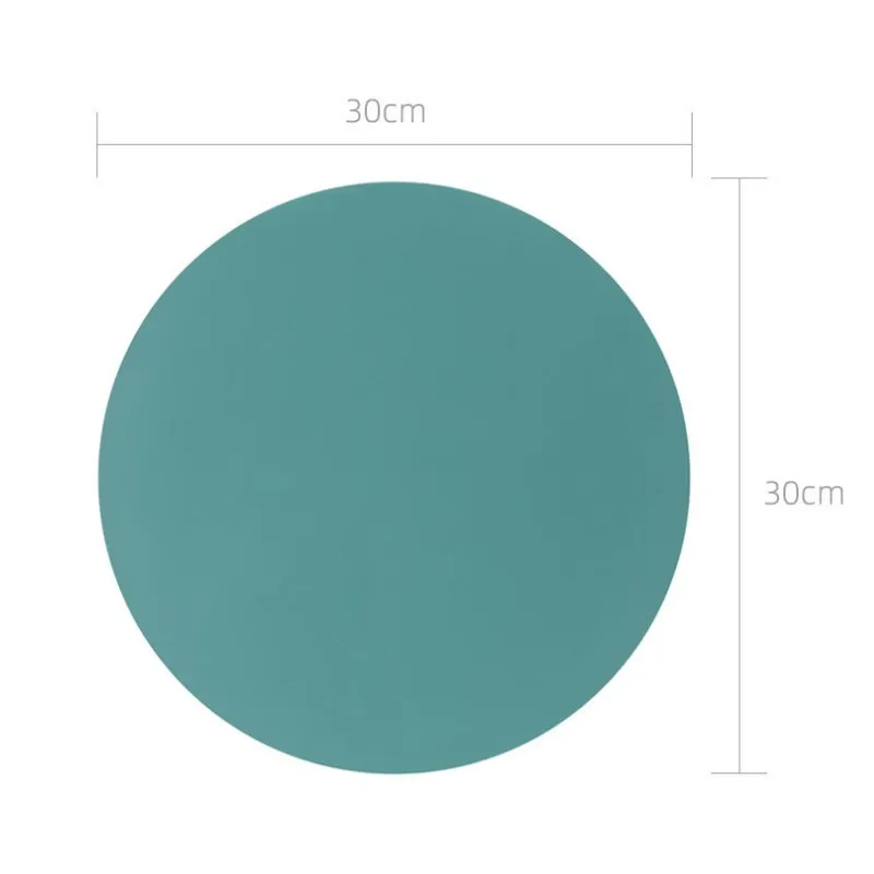 1/6/10PCS Silicone Round Gift Placemats Food-Grade Non-Slip Waterproof Stain Resistant Countertop Protector Kitchen Counter Mat