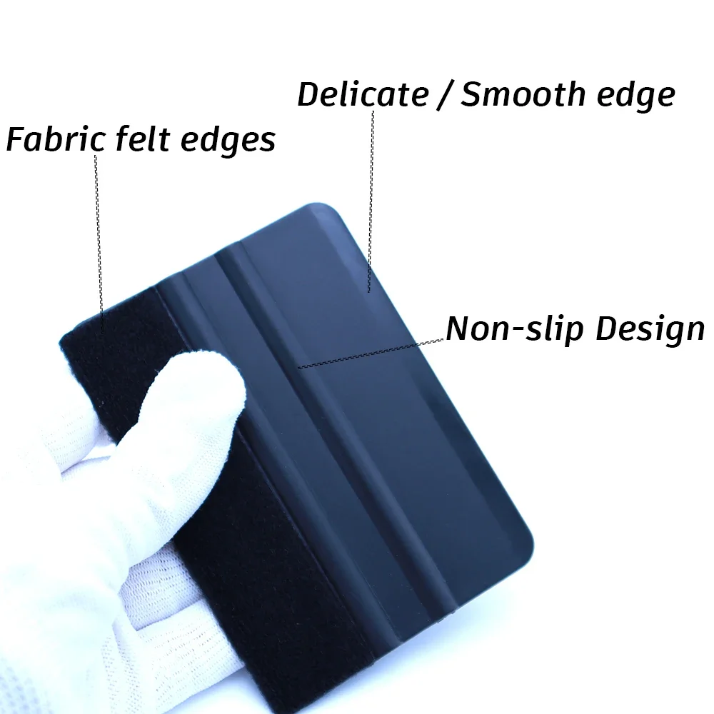 1pc Auto Styling Felt Edge Vinyl Squeegee Car Vinyl Scraper Vehicle Window Tint Film Wrapping Squeegee Applicator Tool image 3