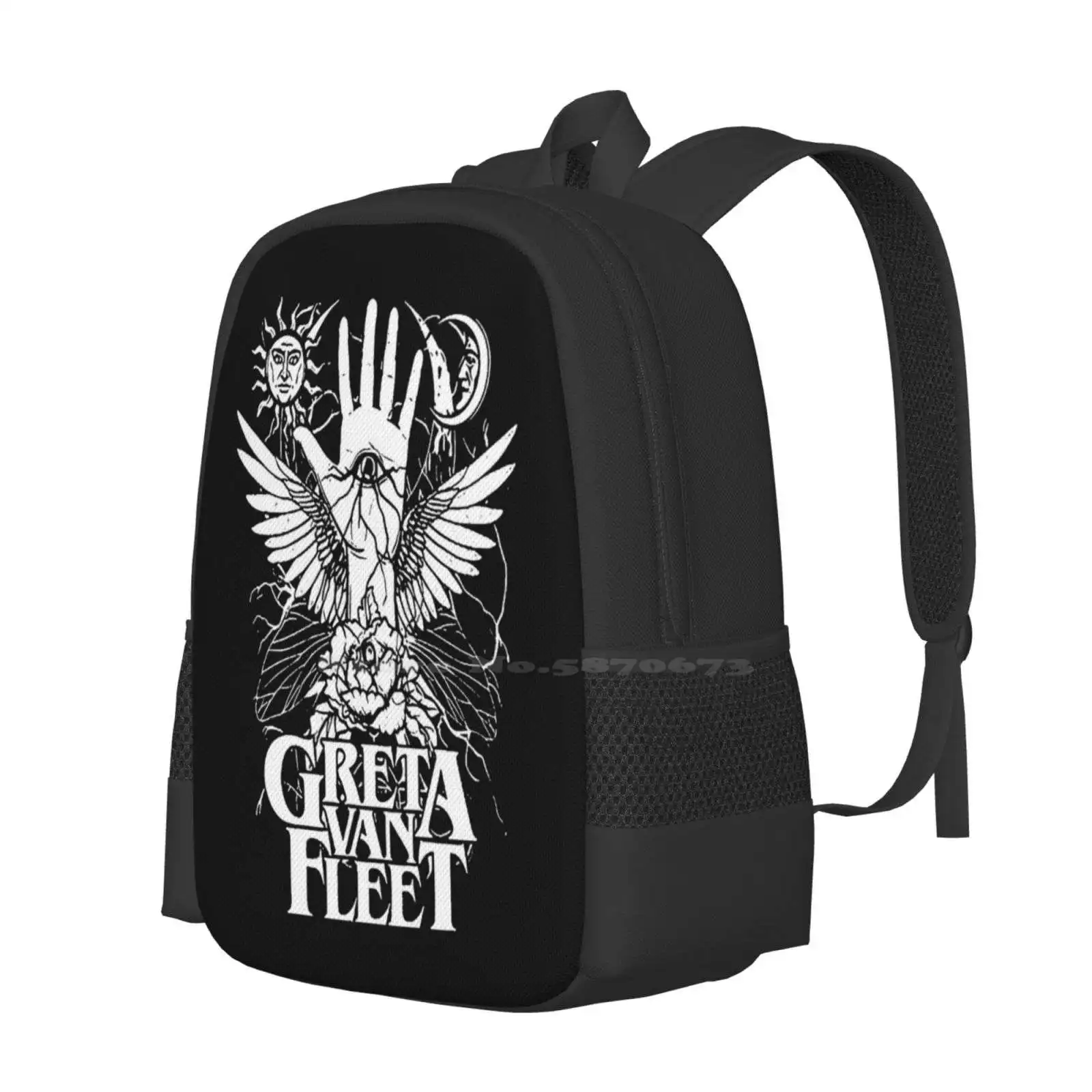 Retro Greta Van Fleet T-Shirt Tee Boho Vintage Musician Shirt 3 Hot Sale Schoolbag Backpack Fashion Bags Greta Van Fleet Bands