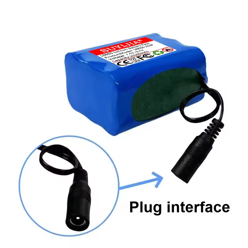 18650 بطارية حزمة 2S3P 10500mah بطارية ليثيوم ل 7.4 فولت 8.4 فولت أضواء الصيد قوارب التحكم عن بعد مصباح ليد سمّاعات بلوتوث #3