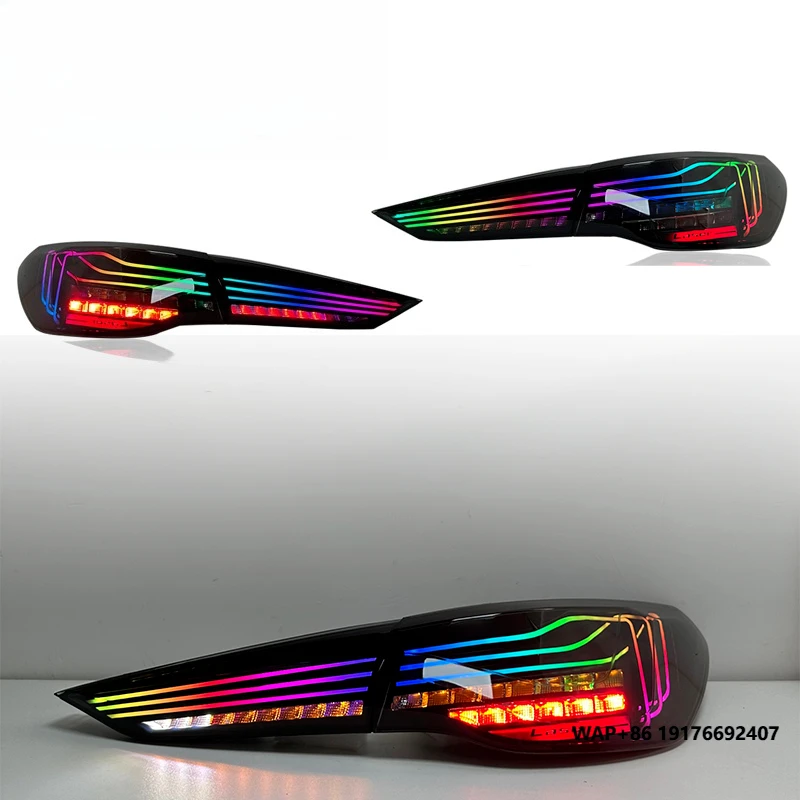 

SJC Car Accessories Tail Lights forBMW 4 Series M4 G22 G82 ‘Laser Style CSL RGB Tail Light Rear Lamp Assembly 2020-2022