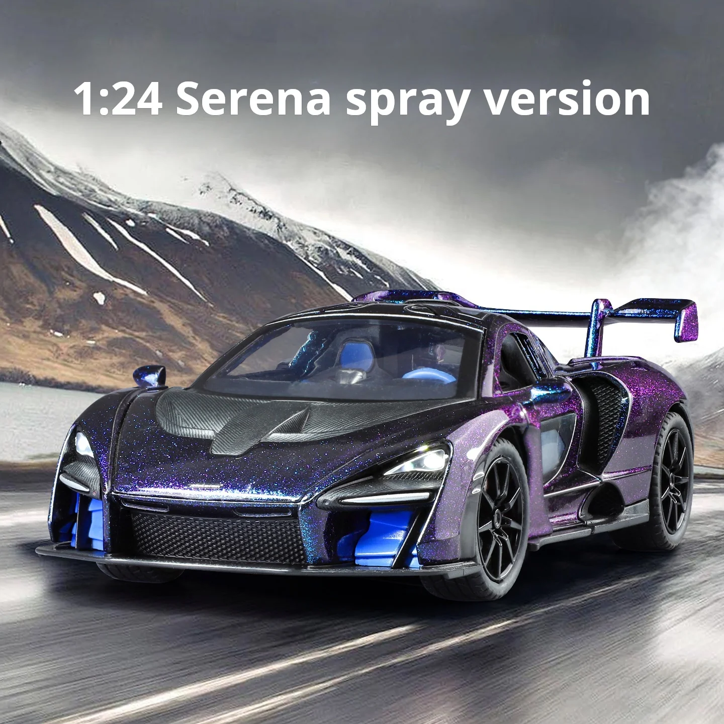 

Модифицированная версия 1:24, имитация версии McLaren Spray из сплава, модель суперспортивного автомобиля со звуком и светом, детский игрушечный автомобиль