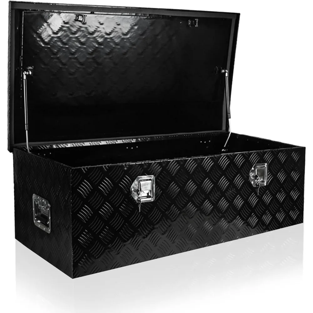 

48 Inch Heavy-Duty Aluminum Truck Tool Box with Storage for Pickup Trucks and RV Trailers