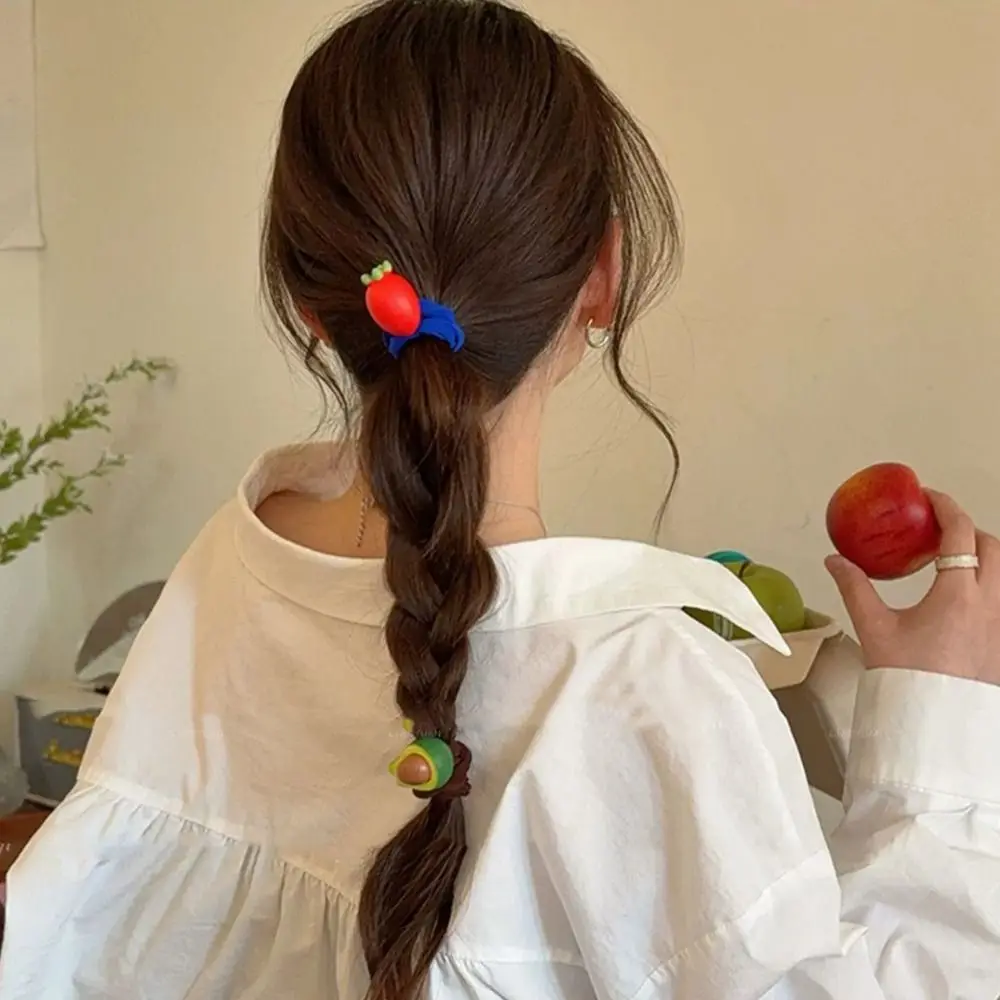 

Hair Tie Fruit Hair Rope Cute Hair Ring Korean Style Rubber Band Hair Accessories Ponytail Holder Colorful Hair Scrunchies Girl