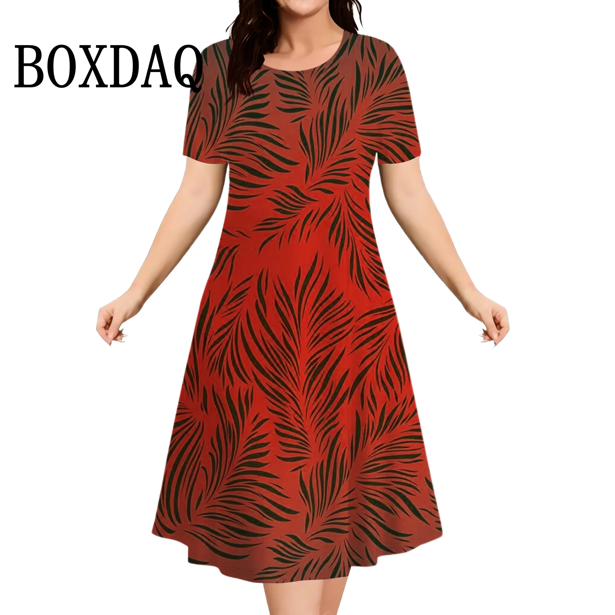 Summer Flowers 3D Printed Short Sleeve Dress Women Casual Fashion Plus Size Round Neck Loose Dress For Women Large Size 8XL 9XL