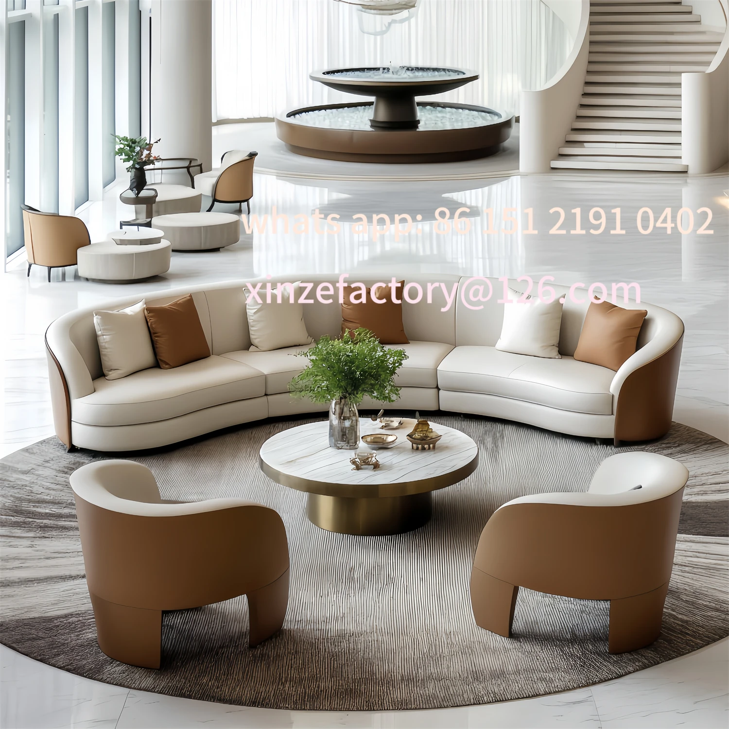 

Customizable Sales Office Hotel Lobby Negotiation Reception Sofa Combination
