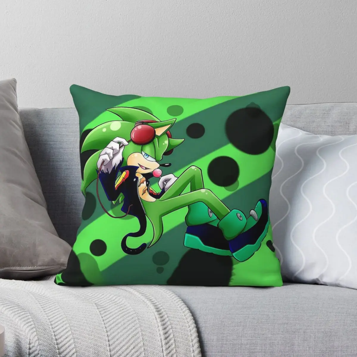 Scourge The Hedgehog Square Pillowcase Polyester Linen Velvet Creative Zip Decor Throw Pillow Case Room Cushion Cover 18