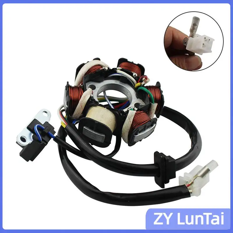 6 Poles 5 Wires Half-wave Ignition Magneto Stator For Gy6 50cc 70cc 90cc 110cc 125cc ATV Quad Pocket Bike