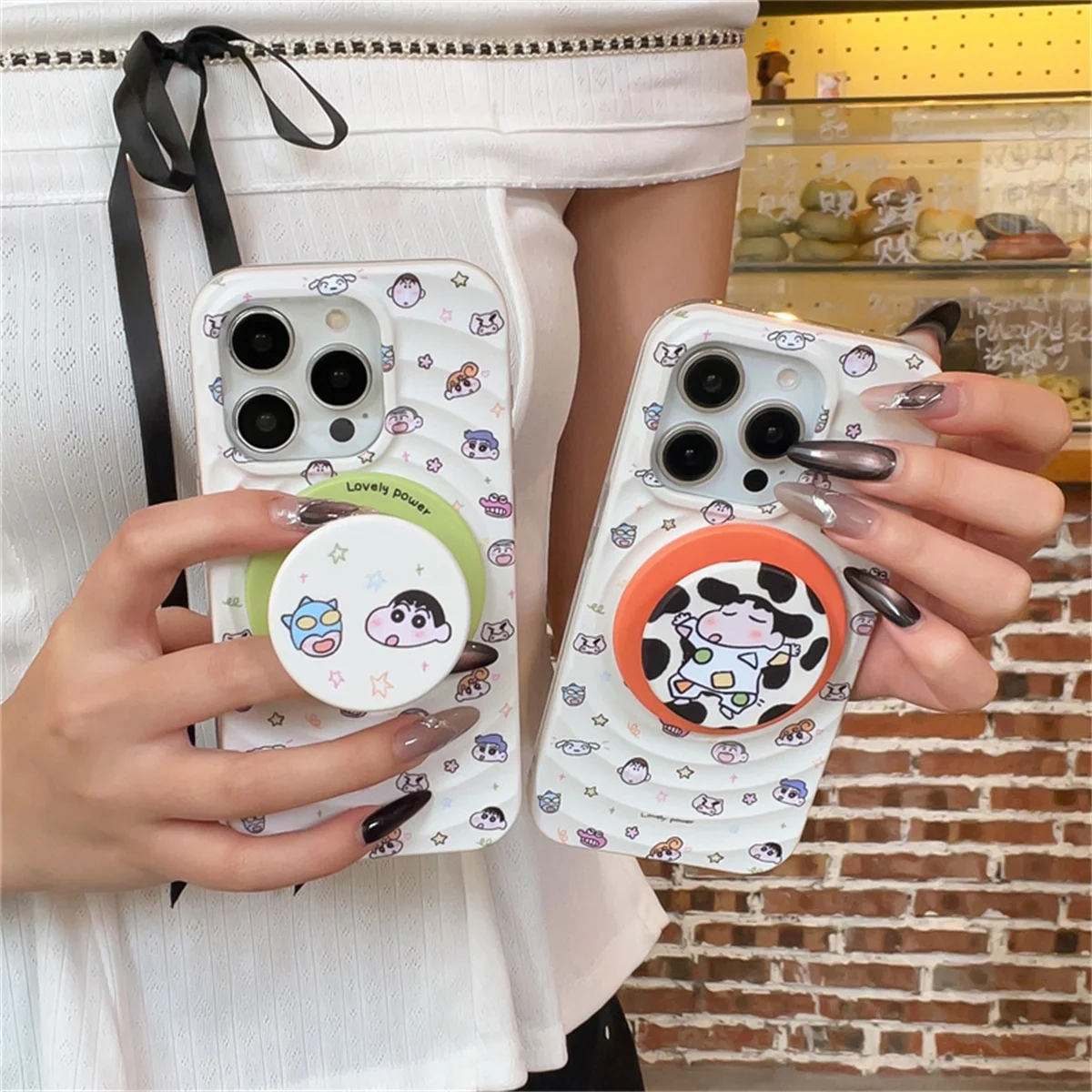 

Funny Cartoon Boy Magnetic Phone Case For iPhone 16 Pro 14 15 Pro Max Cover with Stand Shockproof Cases for Magsafe