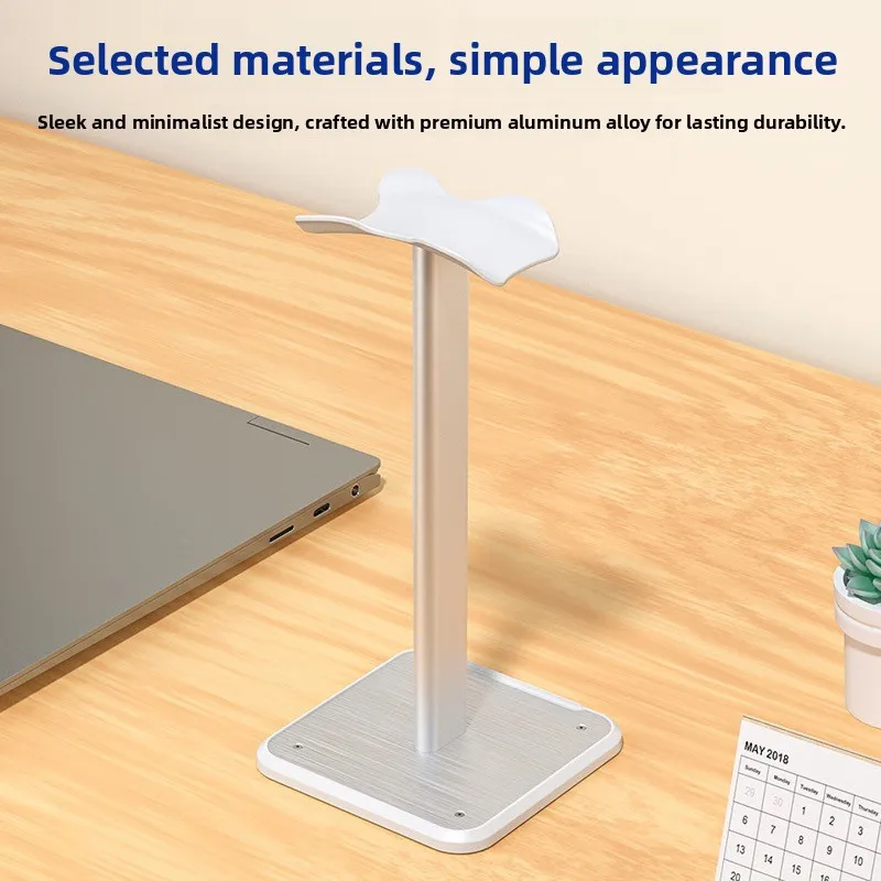 Universal Gaming Headset Stand with Monitor Riser, Desktop Earphone Hanger Display Rack for PC Gamers, Sturdy Organizers