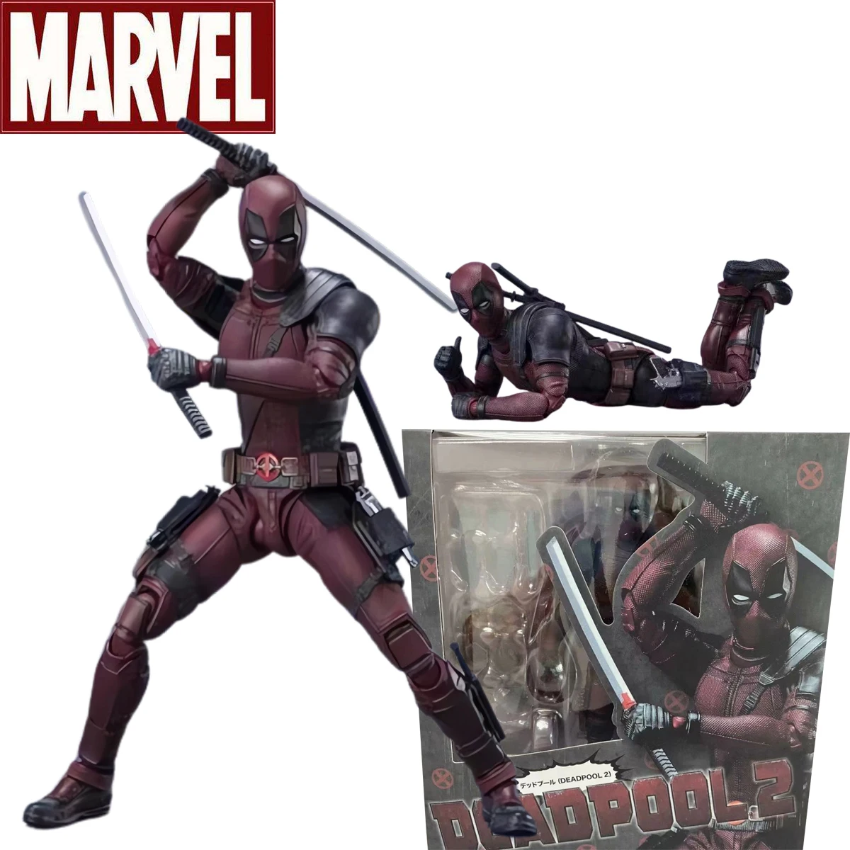 

Shf Deadpool Action Figure Toy High Quality Multiple Accessories Dead Pool Model Doll Statue Garage Kit Collectibles Gifts