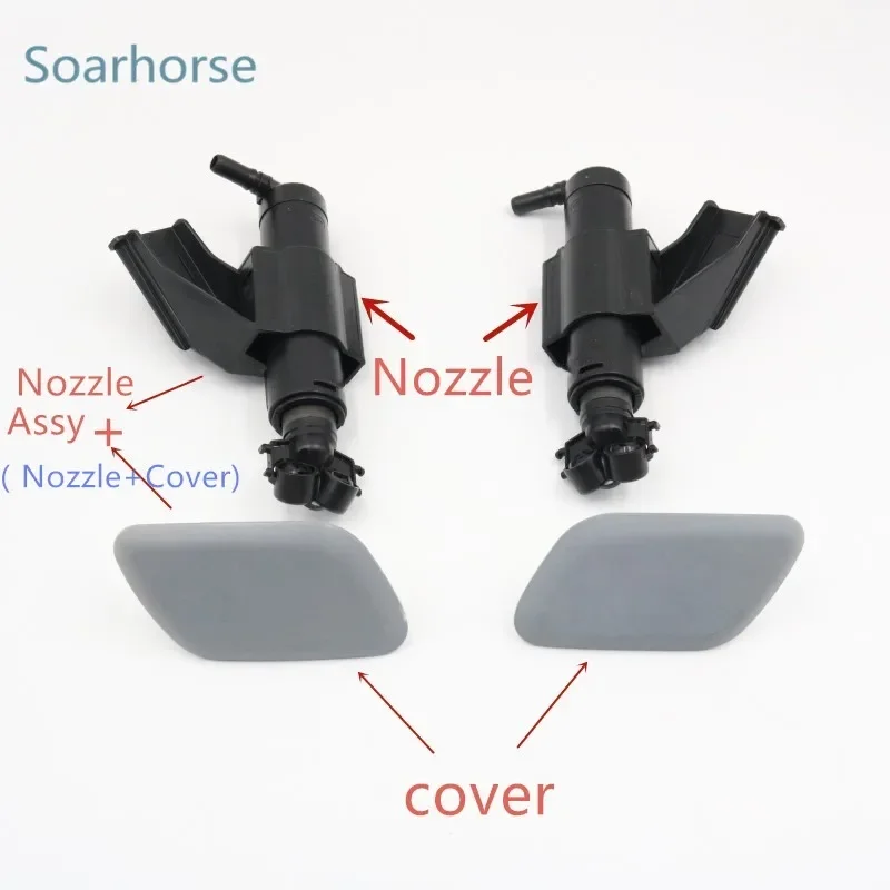 Car Headlight Washer Nozzle Headlamp spray Jet Cylinder with Cover Cap For Ford Kuga Escape 2013 2014 2015 2016