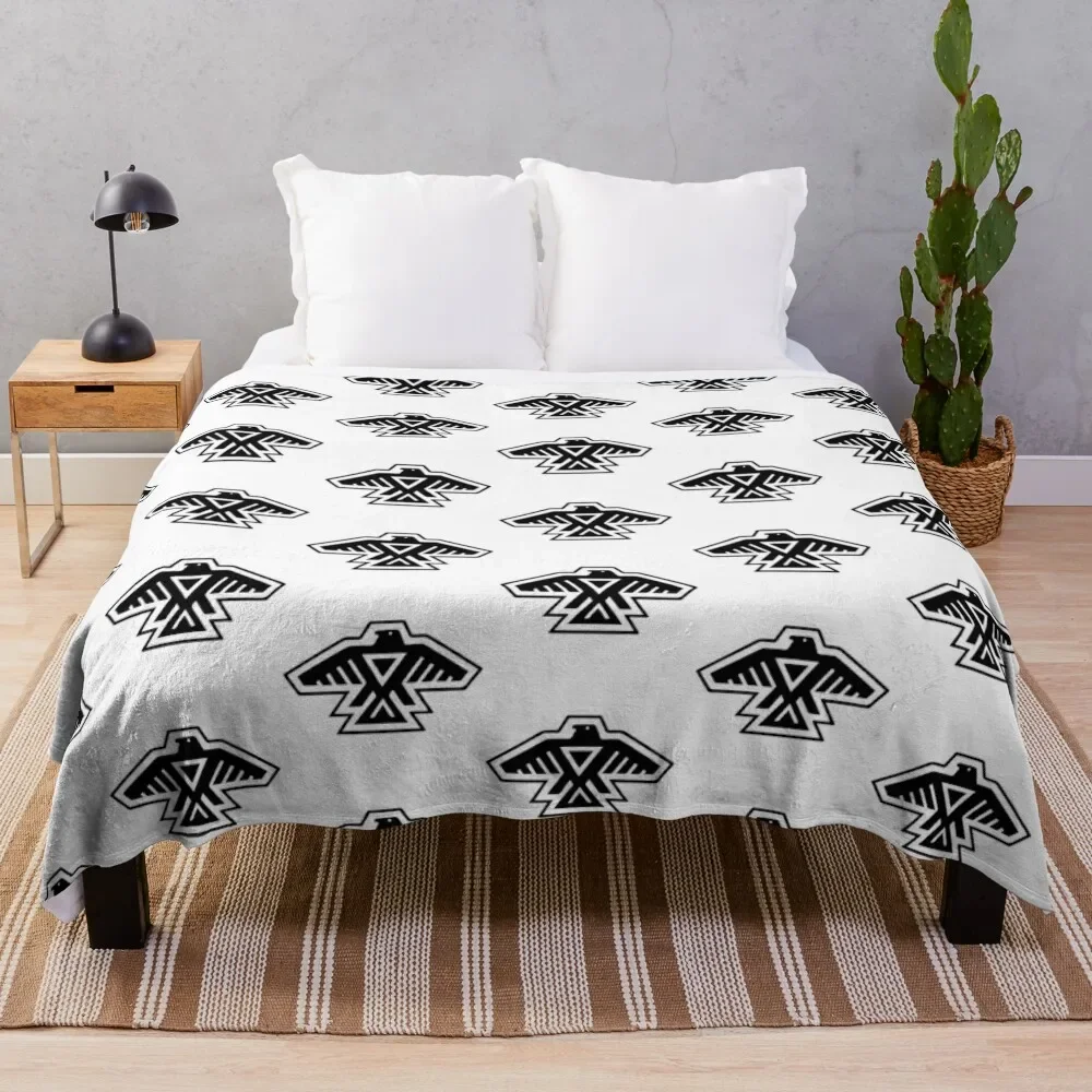 

Anishinaabe Throw Blanket Faux Fur Soft Warm Blanket for Bed