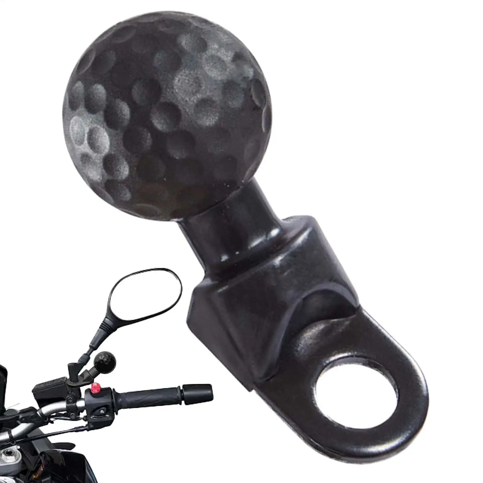 Angled Head Adapter Ball Base Car Mount Angled Shock Absorbing Sturdy Alloy Ball Base Motorcycle Phone Holder Cycling Accessorie