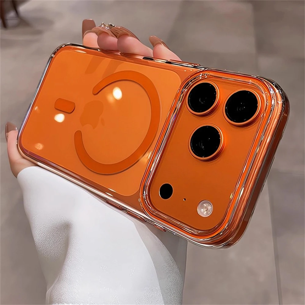 Transparente ultradünne PC-Hülle für MagSafe Magnetische Hülle für iPhone 18 17 16 15 14 13 Pro Max Plus Air Candy Color Stoßfeste Abdeckung – Detail 10