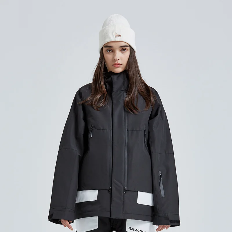 MUTUSNOW جديد 2025 للجنسين على الجليد سترة مقاوم للماء يندبروف معطف التزلج الحراري للرجال والنساء الرياضة في الهواء الطلق الثلوج الملابس