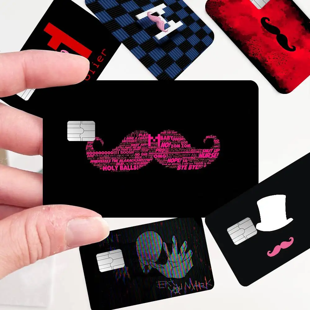 Markiplier Logo Fashion Matte Gold Silver Black Matte Film Skin Sticker Tape for Bank Credit Debit Card